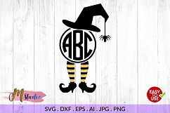 Witch Legs monogram svg, for Silhouette Cameo or Cricut Product Image 1