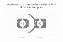 Apple Watch 42mm Series 1 Vinyl Skin Vector Cut File Templat Product Image 1