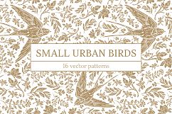 Small Urban Birds patterns Product Image 1