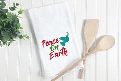 Peace on Earth SVG - Christmas SVG Cut File - DXF PNG EPS Product Image 3