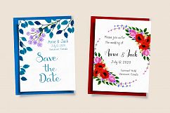 Watercolor Floral Bouquet, Flowers &amp; Leaves Kit Product Image 2