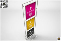 Poster Stand Display Mockup Product Image 2