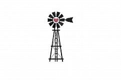 Windmill Red Heart Middle Center Machine Embroidery File Product Image 3
