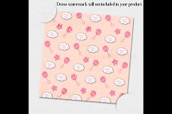 12 Pink and Cream Baby Girl Shower Digital Papers Product Image 2
