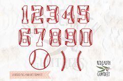 Baseball numbers, balls and stitches in SVG,DXF,PNG,EPS,PDF Product Image 1