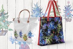 Trees Christmas PNG watercolor set Product Image 4