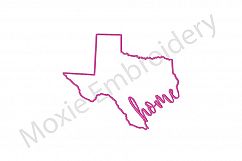 State Embroidery Design, Texas Design, Home Design Product Image 1
