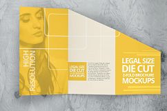 Customizable Z Fold Die Cut Brochure Mockups Product Image 4