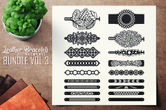 Leather Bracelets SVG - VOL III BUNDLE - Cutting Templates Product Image 1