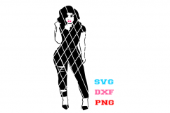 Woman svg,Afro woman svg,Black woman svg Product Image 2