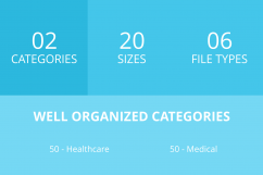100 Medical General Filled Low Poly Icons Product Image 3