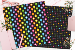 Rainbow Black Seamless Digital Patterns Product Image 2