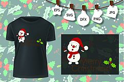 Snowman SVG , Christmas Shirt SVG , Winter Wonderland Svg Product Image 2