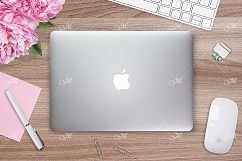 Macbook Cover Mock-up. PSD Product Image 1