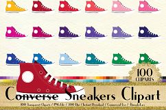 100 Chuck AllStar Sneakers Clip Arts, Fashion Shoes Product Image 1