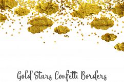 Gold Stars Confetti Borders Pack Product Image 4