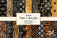 Orange and Black Glam Textures Product Image 1