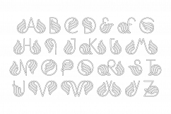 Swan Typographic Letter A-Z Alphabet SVG PNG EPS AI Product Image 3