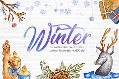 Watercolor Winter Illustrations Product Image 1