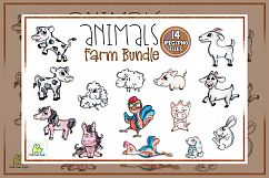 Clipart, Sublimation, Funny Animal,Farming, Farm Animal Product Image 1