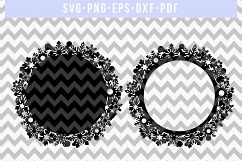 Christmas Wreath SVG Cut File, Winter Papercut, PNG, PDF DXF Product Image 4