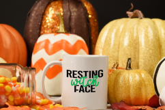 halloween, resting witch face, svg Product Image 3