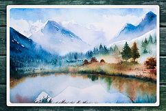 Winter Landscapes set#2. Watercolor. Product Image 5