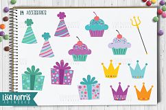 Mermaid Friends Clip Art, Patterns, &amp; SVG Cutting Files Product Image 5