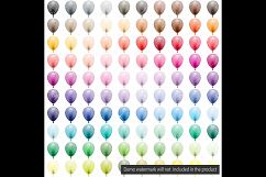 100 Transparent Luxury Balloon Clip Arts, Party Balloons Product Image 3