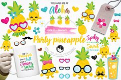 Pineapple party graphics and illustrations Product Image 1