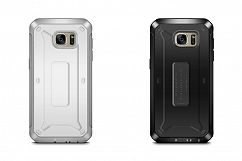 Galaxy S7 Edge Rugged Holster Case Mockup Back View Product Image 1
