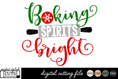 Christmas SVG - Baking Spirits Bright SVG Product Image 1