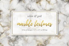 Marble Textures - White &amp; Gold Product Image 12