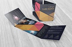 Large Double Gate Fold Brochure Mockups Product Image 5