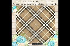 100 Seamless Plaid Pattern Digital Paper 12 x 12 inch Product Image 2