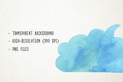 Watercolor Speech Bubbles Clipart, Bubbles Talk Product Image 3