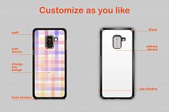 Samsung Galaxy A8 2018 2dCase Design Mockup Back Product Image 2