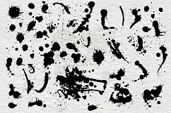Ink blots set + 10 Backgrounds. Product Image 2