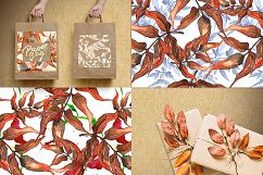 Watercolor autumn leaves png Product Image 6