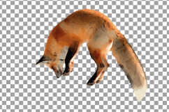 Red Fox Watercolor clip art, woodland watercolor fox, png Product Image 11