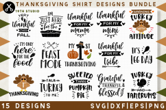 Thanksgiving shirt designs SVG Bundle | SVG DXF EPS PNG MB38 Product Image 1