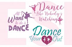 Dance Quote Designs Set Product Image 1