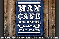 Man Cave Big Racks Tall Tales - Deer HUNTING SVG Files - 852 Product Image 3