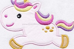 Unicorn Baby Cute Horse Pony Jumping Applique Product Image 8