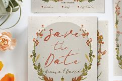 Autumn Floral Wedding Invitation Suite Product Image 1