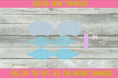 Mermaid Princess Ariel Inspired Mouse Ears Hair Bow Template Product Image 2
