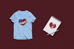 USA/American flag. CANADA. HEART. Product Image 3