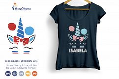 Unicorn SVG - Football Cheer Vector Cut Files Product Image 3
