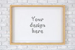 Frame ratio 2 to 3 mockup on brick wall Product Image 2