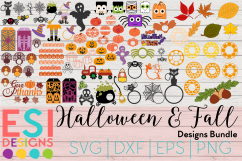Halloween and Fall Designs Bundle -SVG DXF EPS &amp; PNG Product Image 1